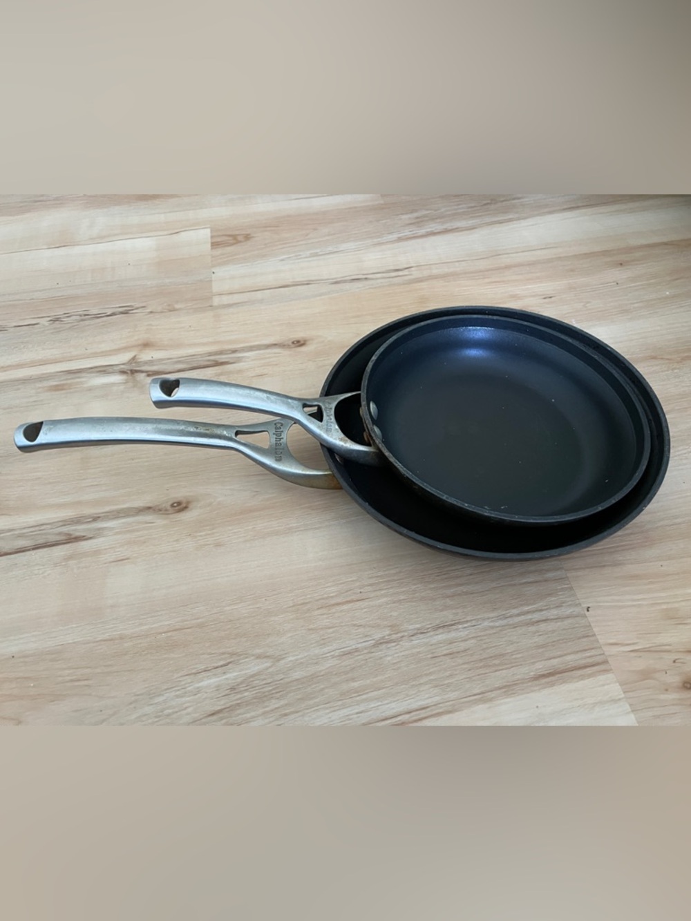 Calphalon Black Nonstick Frying Pan - Sleek Black Finish - set of 2